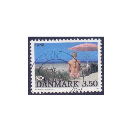 1991. Fællesnordisk udgave. Variant. AFA nr. 993x stemplet