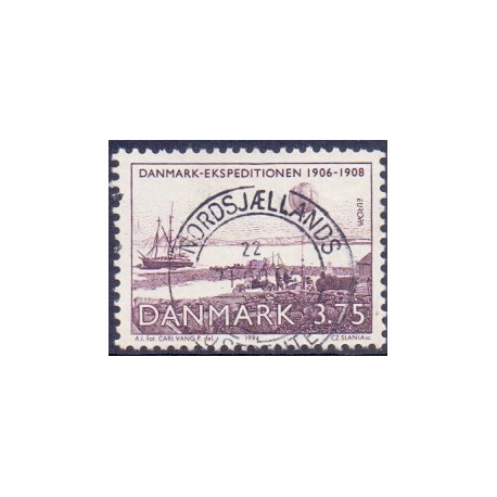 1994. Europamærker. Variant. streg i venstre side ved skib. AFA nr. 1067 stemplet