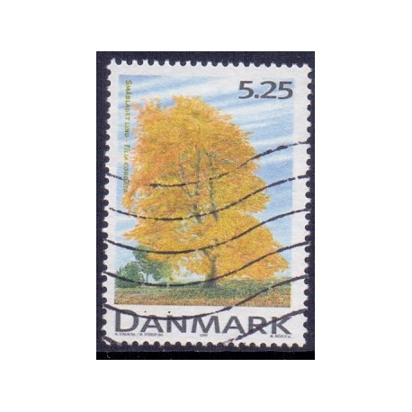 1999. Danske løvtrær. med variant. AFA nr. 1198y stemplet