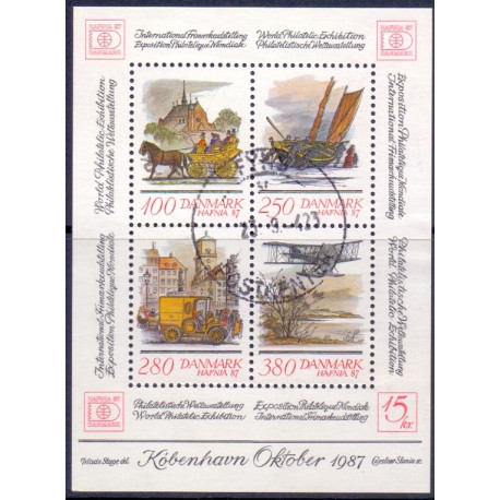 1986. HAFNIA Blok III. med variant: AFA nr. 852x stemplet