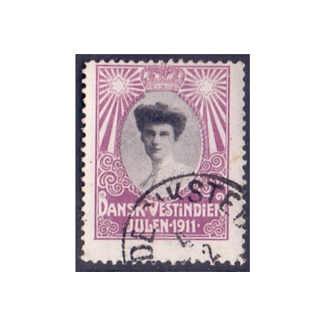DWI. Julemærke 1911 **, st. brev/cover