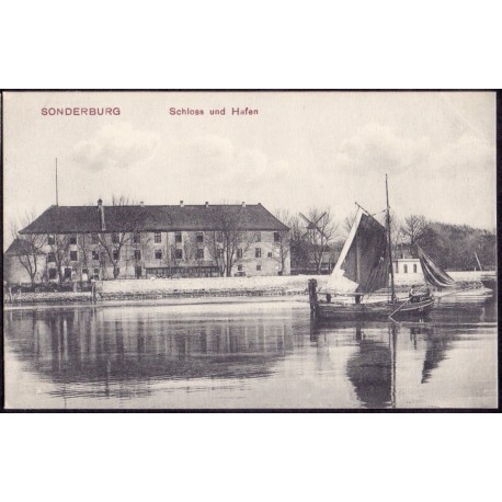 6400. Sønderborg/Sonderborg. Schloss und Hafen, ubrugt (Th. Lau. 710)