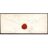 1852. Fire R.B.S Thiele I, rødbrun, brev fra FLENSBURG 28.6.1853