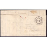 1854. 4 skilling, brev til København , indvendigt dateret  20.02.1857