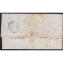1858. 4 skilling, brev fra BAHNHOF ITZEHOE til Elmshorn, med AFA nr 7