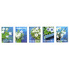 2017. Vinterblomster, AFA nr. 1916-20, postfrisk Stemplet FDC
