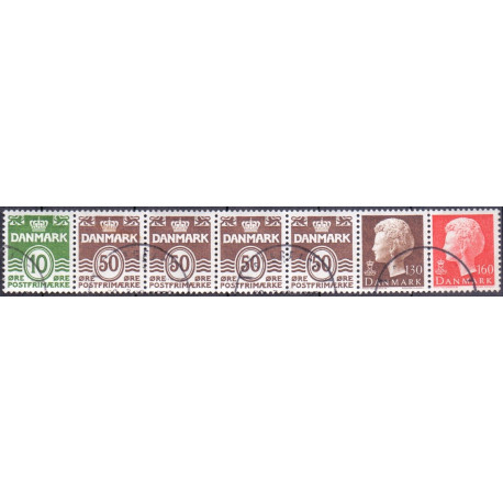 Hæftesammentryk. AFA nr. HS 4 **, postfrisk, stemplet FDC