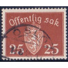 Norge. Tjenste. 1937-38. 25 Øre. AFA nr. 27 **    / st.