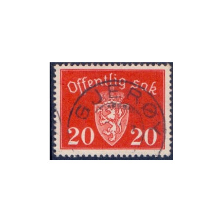 Norge. Tjenste. 1939-42. 20 Øre. AFA nr. 36 **    / st.