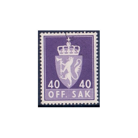 Norge. Tjenste. 1955-58. 40 Øre. AFA nr. 76 **              / st.