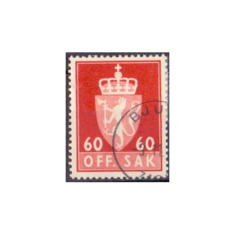 Norge. Tjenste. 1955-58. 60 Øre. AFA nr. 82 **            / st.