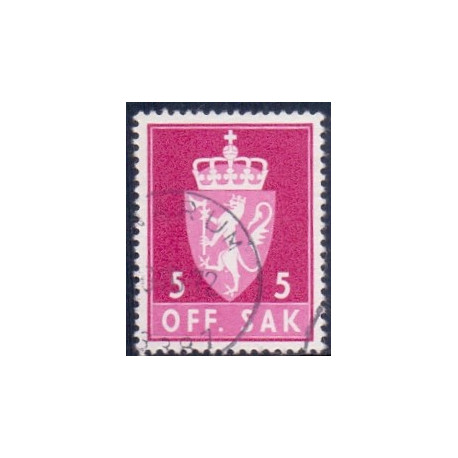 Norge. Tjenste. 1955-58. 5 Øre. AFA nr. 68 **   / st.