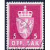Norge. Tjenste. 1955-58. 5 Øre. AFA nr. 68 **   / st.