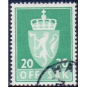 Norge. Tjenste. 1968-75. 20 Øre. AFA nr. 71F **               / st.