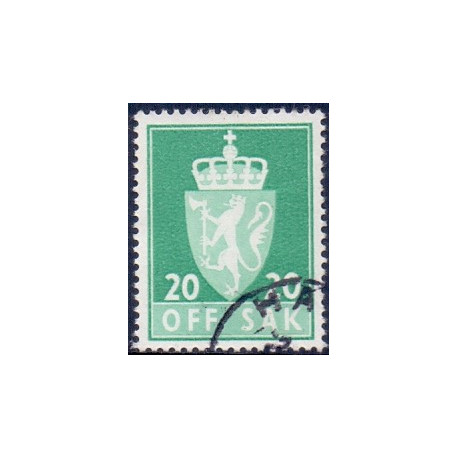 Norge. Tjenste. 1968-75. 20 Øre. AFA nr. 71F **               / st.
