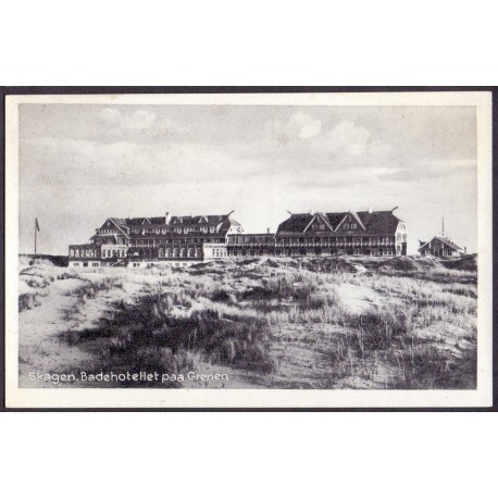 9990. Skagen. Badehotellet paa GrenenRønne. Byparti, ubrugt (Nielsen 68770