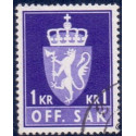 Norge. Tjenste. 1968-75. 1 kr. AFA nr. 88F **        / st.