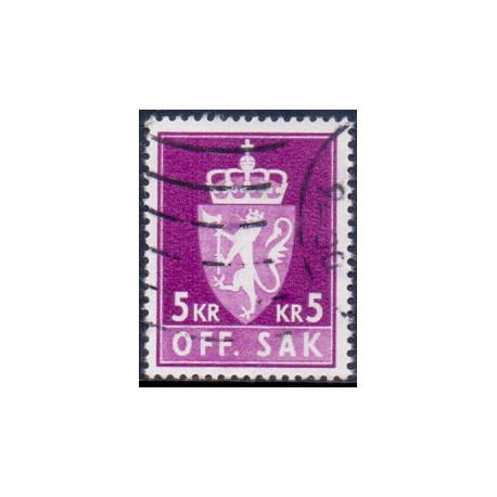 Norge. Tjenste. 1968-75. 5 kr. AFA nr. 90F **       / st.