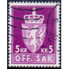 Norge. Tjenste. 1968-75. 5 kr. AFA nr. 90F **       / st.