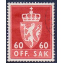 Norge. Tjenste. 1969-75. 60 Øre. AFA nr. 92 **       / st.