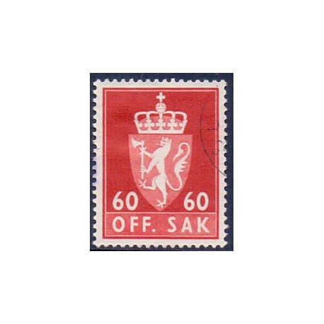 Norge. Tjenste. 1969-75. 60 Øre. AFA nr. 92 **       / st.