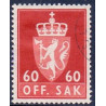 Norge. Tjenste. 1969-75. 60 Øre. AFA nr. 92 **       / st.