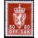 Norge. Tjenste. 1969-75. 80 Øre. AFA nr. 95 **      / st.