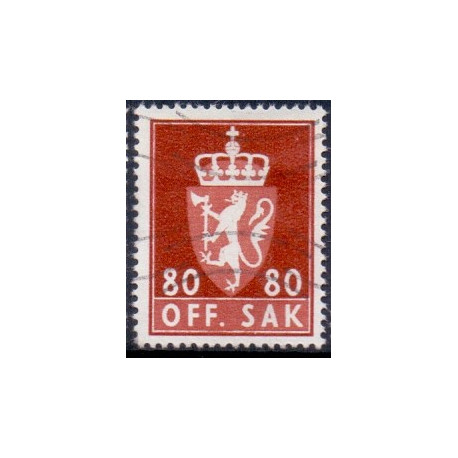 Norge. Tjenste. 1969-75. 80 Øre. AFA nr. 95 **      / st.