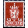 Norge. Tjenste. 1969-75. 80 Øre. AFA nr. 95 **      / st.