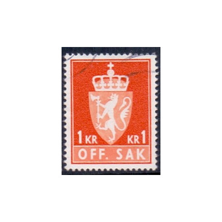 Norge. Tjenste. 1969-75. 1 kr. AFA nr. 97 **      / st.
