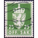 Norge. Tjenste. 1976-82. 25 Øre. AFA nr. 103 **       / st.