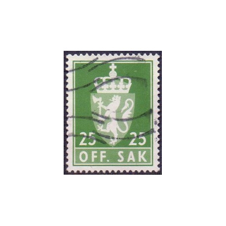 Norge. Tjenste. 1976-82. 25 Øre. AFA nr. 103 **       / st.