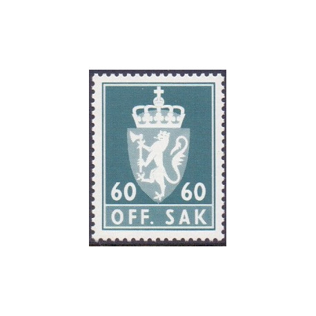 Norge. Tjenste. 1976-82. 60 Øre. AFA nr. 106 **      / st.