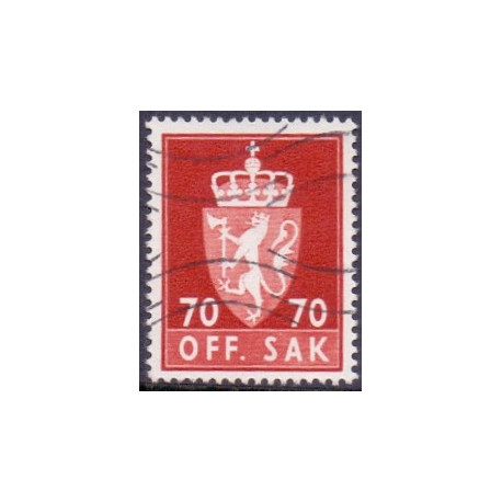 Norge. Tjenste. 1976-82. 70 Øre. AFA nr. 107 **     / st.