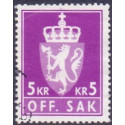 Norge. Tjenste. 1976-82. 5 kr. AFA nr. 118 **    / st.