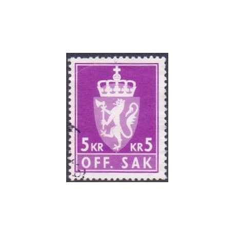 Norge. Tjenste. 1976-82. 5 kr. AFA nr. 118 **    / st.