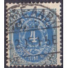 1875. To-farvede 4 øre AFA nr. 23y, omvendt ramme,  postfrisk  Ubrugt stemplet