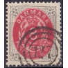 1875. To-farvede 8 øre AFA nr. 25a, postfrisk   Ubrugt stemplet