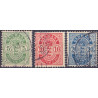 1895. Våbentype, 5-20 Øre, Vm. II AFA nr. 34B-36B,  postfrisk Stemplet FDC