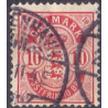1884. Våbentype, 10 Øre, store hjørnetal. AFA nr. 35 postfrisk  Ubrugt Stemplet FDC
