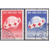 1959. Røde kors. AFA nr. 378-79 postfrisk     Stemplet FDC