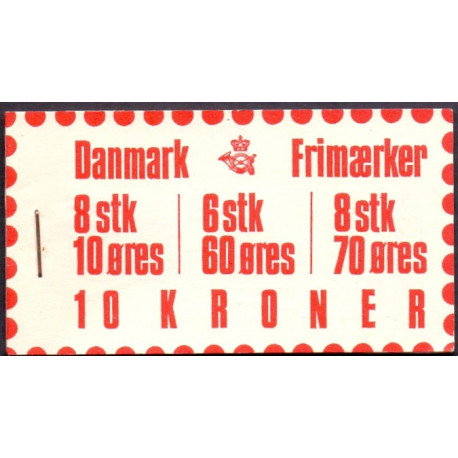 Danmark 10 kr. frimærkehæfte AFA H1