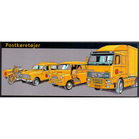 Postkøretøjer, komplet miniarkhæfte AFA nr MH9 **      , postfrisk stemplet st. *
