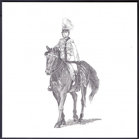 Danmark. Sorttryk 2014 Garderhusarregimentet (AFA nr 1794)