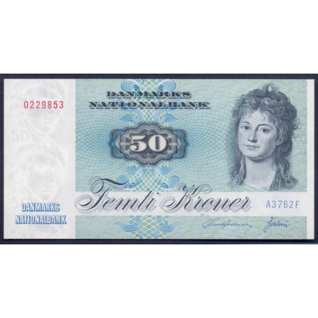 Danmark. 50 kr. Sieg 141 DOP 150 Pick 50 1976 A3 UNC