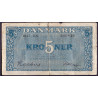 Danmark. 5 kr. Sieg 119 DOP 128b Pick 35b-g 1947 BS. G