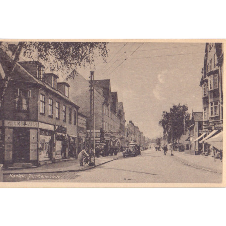 Haslev. Jernbanegade, ubrugt (stenders)