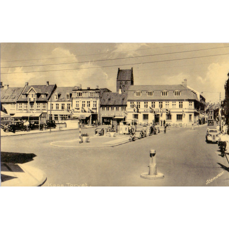 Køge. Torvet, brugt (Stenders)