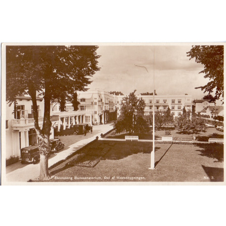 Skodsborg. Badesanatorium, Del af hovedbygningen, brugt (Skodsborg)