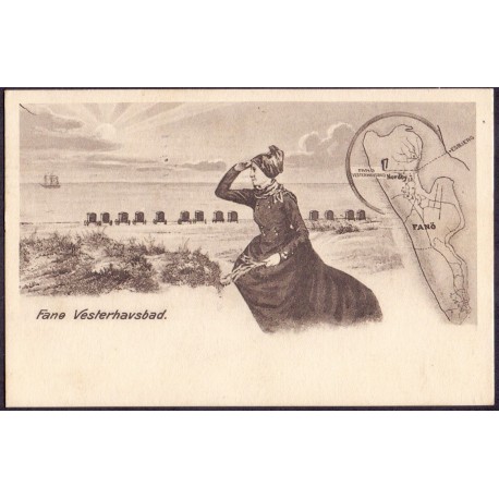 6720. Fanø. Vesterhavsbad, brugt (Hansen 49256)
